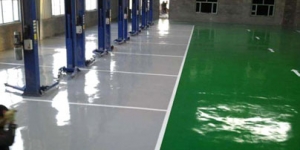 Epoxy flat coating floor coating system