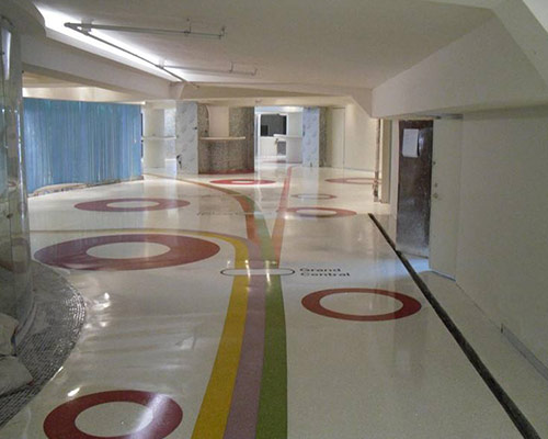 High-gloss epoxy floor coating system