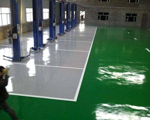 Epoxy flat coating floor coating system